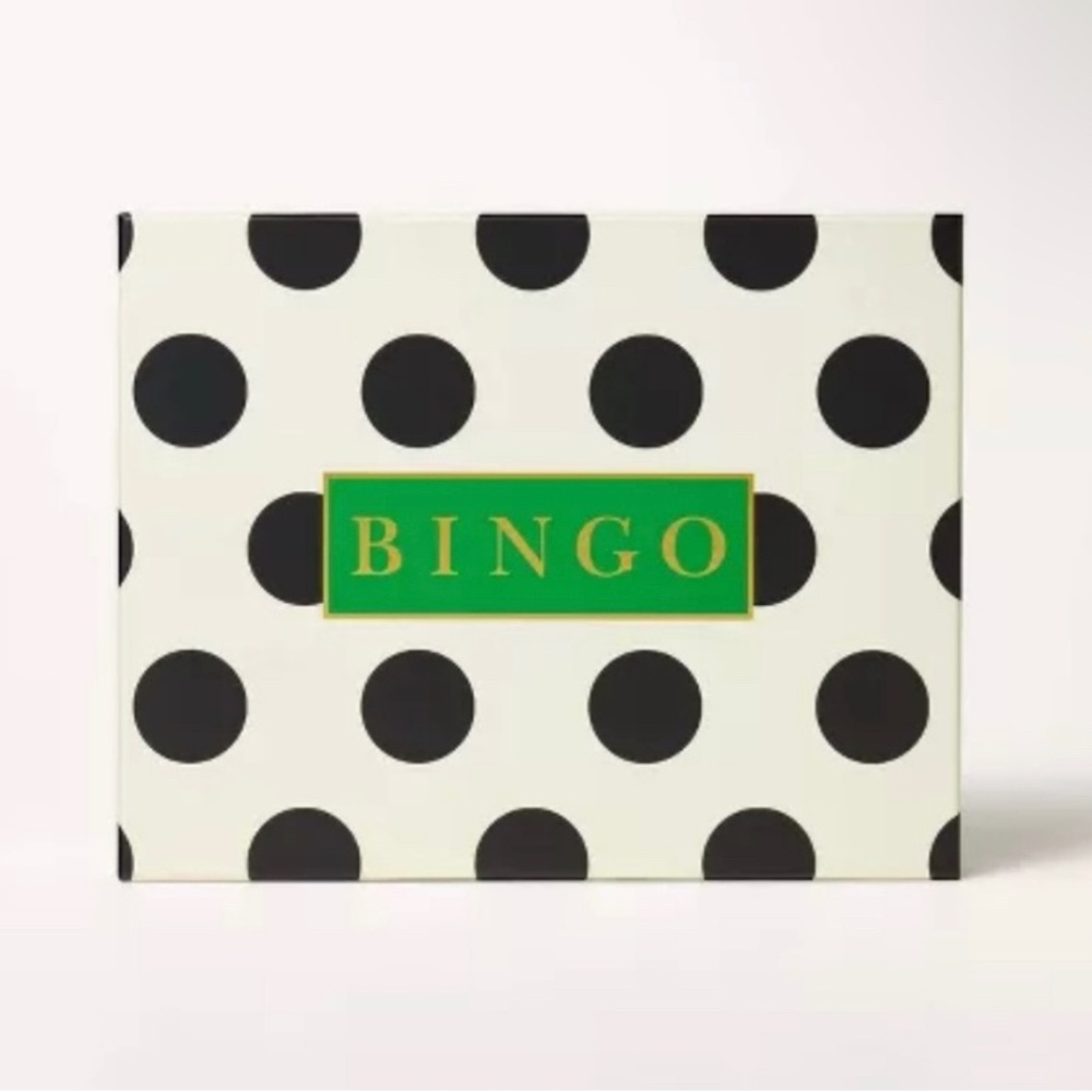 Kate Spade Black Polka Dot Bingo Game NIB/NWT
